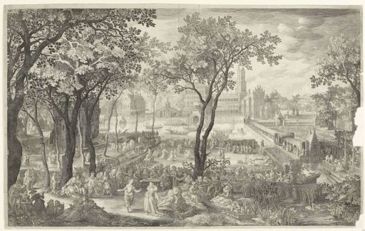 Feast in the Garden of a Castle