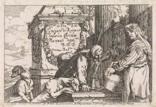 Hunter Drinking from a Fountain