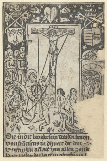 Christ on the Cross with Saint Francis and the Last Judgment