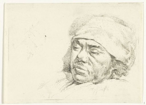 Portrait of the painter Franciscus Andreas Milatz on his deathbed