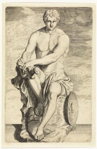 Statue of a Seated Warrior