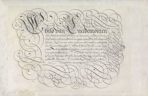 Design for a writing specimen: Chilo of Lacedaemon (...)