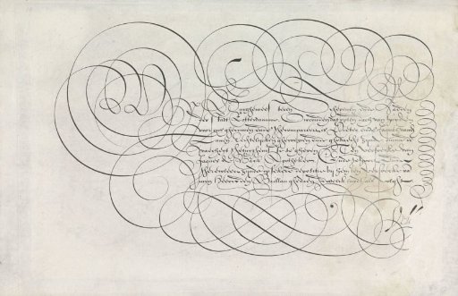 Writing specimen: The Burgomasters (...)