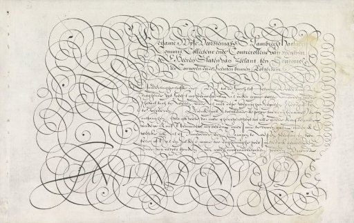 Writing specimen: Honorable, wise and provident (...)
