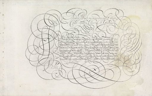 Writing specimen: To the widely renowned (...)