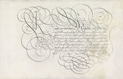 Writing Sample: Keepe my wordes (...)