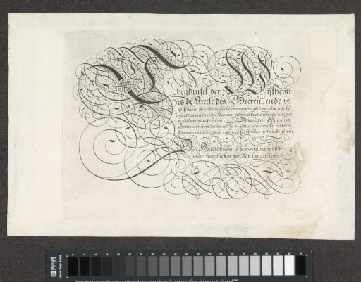 Writing Sample: t Beghinsel der wijsheytt (...)