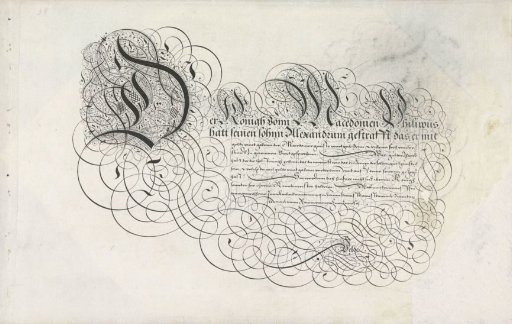 Writing Sample: Der konigh vonn Macedonien (...)