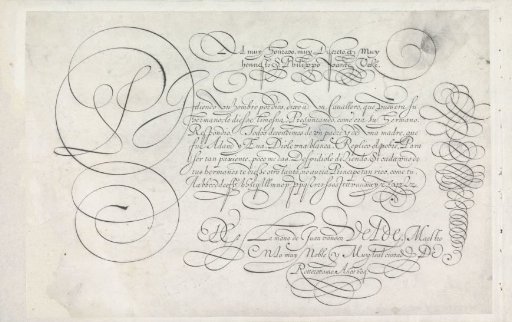 Design for a writing sample: Al muy honrado