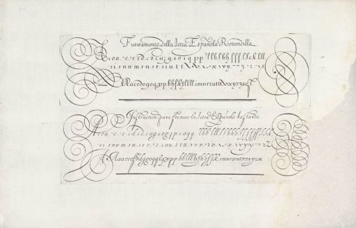 Two writing samples: the Spanish letter