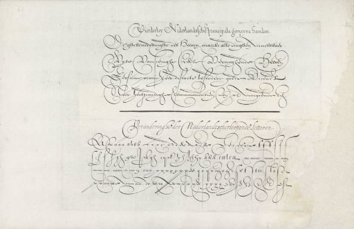 Two writing samples: the bastards and the Dutch running letter