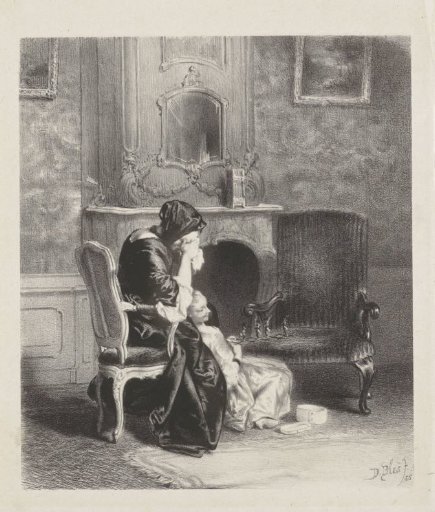 Crying Woman in an Interior