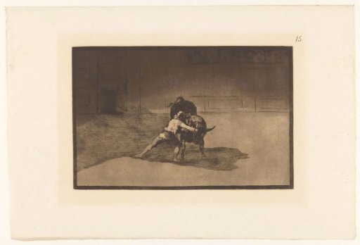Martincho in Combat with a Bull