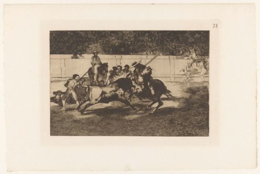 Rendon Stabbing a Bull with His Lance
