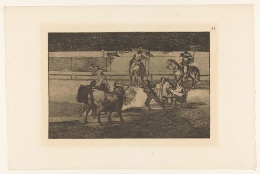 Torero with Burning Banderillas