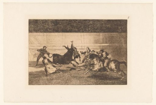 Man Impaled on the Horn of a Bull