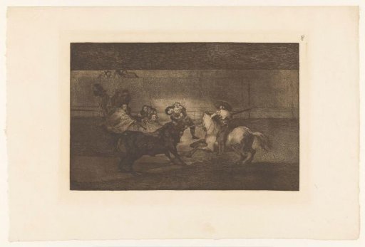 Man Impaled on the Horn of a Bull