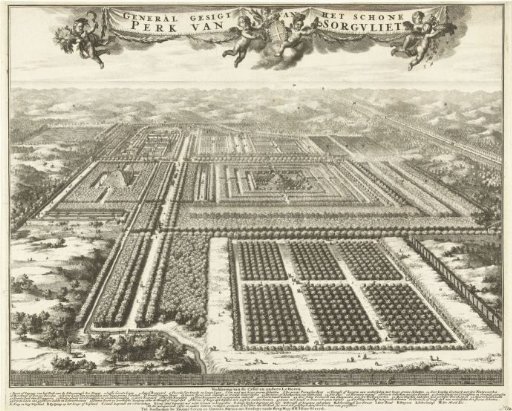 View of the Park Zorgvliet in The Hague