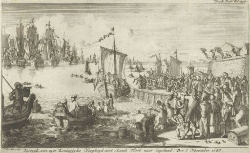Departure of William III for England, 1688