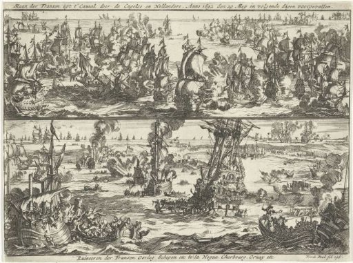 Naval Battle at Cape La Hogue, 1692