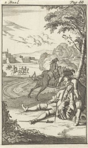 Mirandor Finds a Wounded Man near Arras