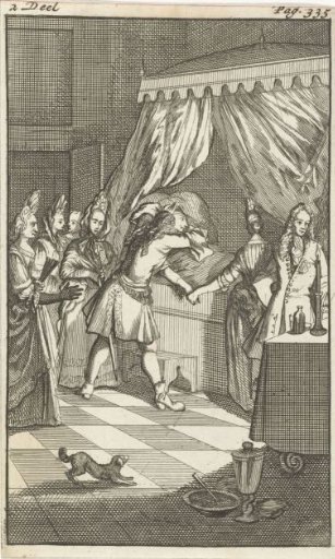 Mirandor's brother at Rosamire's sickbed