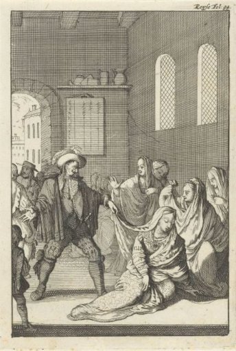 Marchioness De los Rios is recognized by her unfaithful lover Mendez after removing her veil
