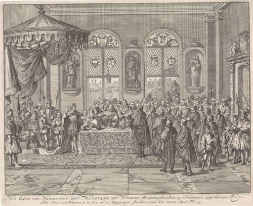 Confirmation of the Edict of Nantes by King Henry IV in Paris, 1599