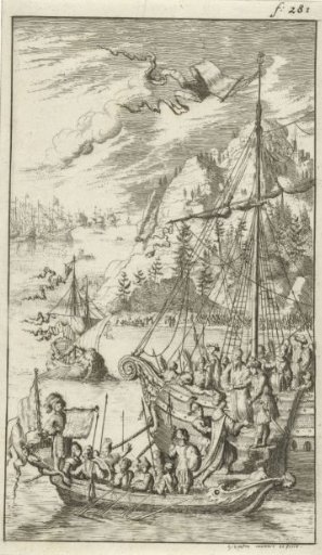Meeting between the ships of Radirobanes and Meleander