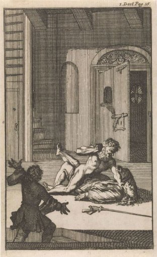 Don Clarazel Attacked in Marseille by the Mad Brother of the Innkeeper