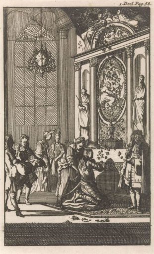 Don Clarazel Knighted in the Private Chapel of a Nobleman near Avignon