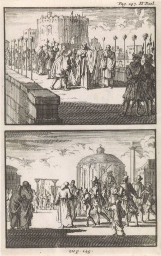 Pope Sixtus V Visits the Castel Sant'Angelo in Rome / A Sixteen-Year-Old Boy is Led to the Gallows