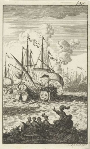 Ambiodorix flees the sea battle