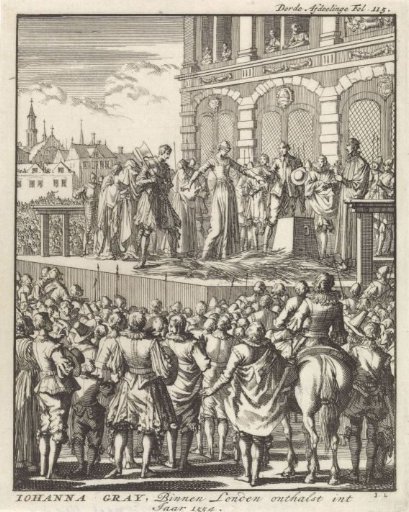 Beheading of Lady Jane Grey in London, 1554