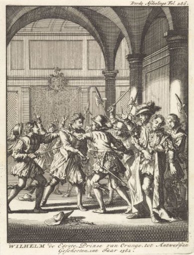 Failed assassination attempt on Prince William I of Orange in Antwerp, 1582