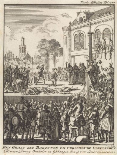 Execution of the followers of the defeated King Frederick V in Prague, 1621