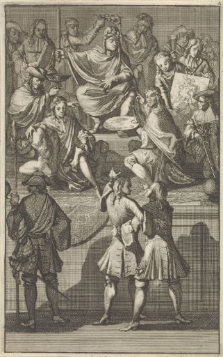 Reception of Cornelis de Bruyn as a new member of the Bentvueghels, 1674