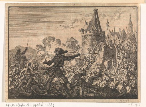 Failed assault on the walls of Livron, defended by the Huguenots, 1574