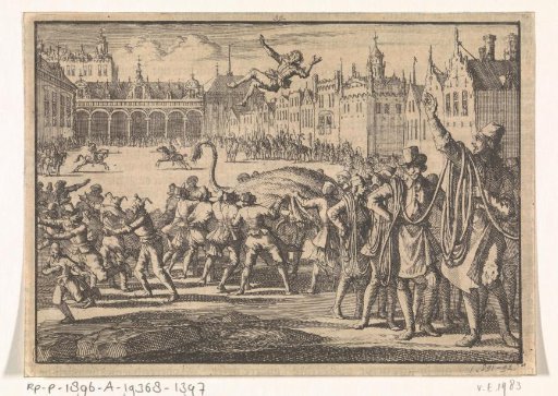 Peasants' wedding by the butchers of Vienna for Emperor Matthias, 1613