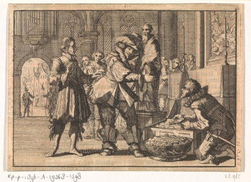 Christian, Duke of Brunswick, finds treasures in the Cathedral of Paderborn, which he conquered, including the golden statue of Liborius, 1622