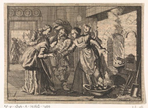 In Langengunz (Hesse) the booklet "Paradyshofken" is taken out of a burning oven undamaged, 1624