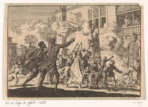 Storming of the palace of the Viceroy of Mexico, 1623