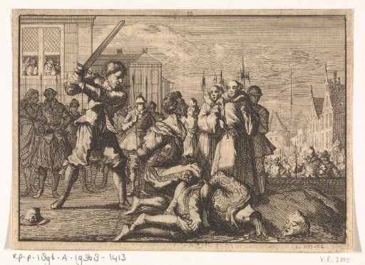 Notorious duelists De Bouteville and the Count of Chapelle are beheaded in Paris, 1627