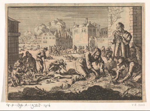 Famine during the siege of La Rochelle, 1628