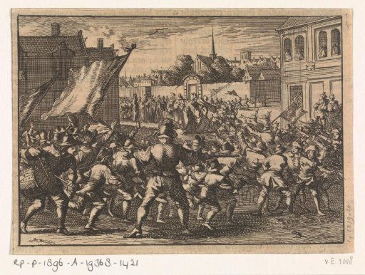 Fight of boys at Chamb in the Palatinate, representing the Count of Tilly and Gustavus II Adolf, 1632
