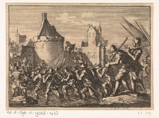 Goch captured from the Spaniards by Lambert Charles, governor of Nijmegen, 1625