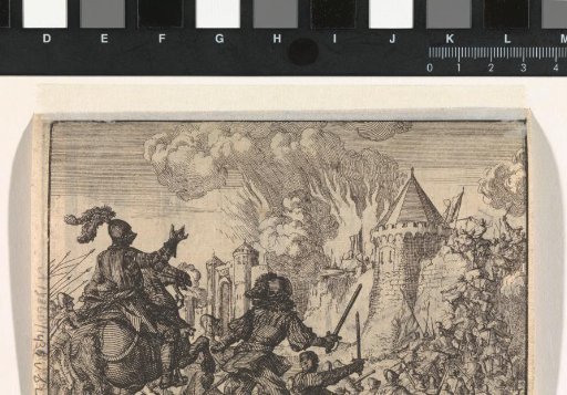 Dutch troops storming the wall of Tienen, 1635