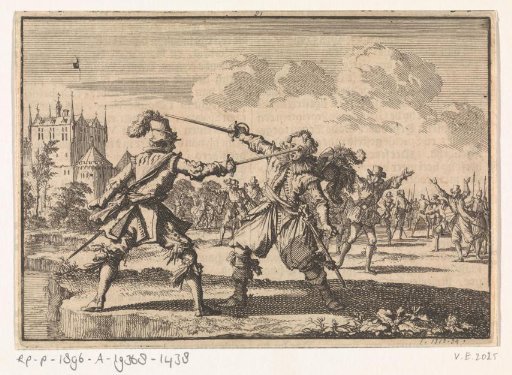 Rudolf Christian of East Frisia killed in a quarrel by a wound to his eye, 1628
