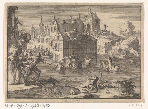 High water during the siege of Wolfenbüttel, 1641
