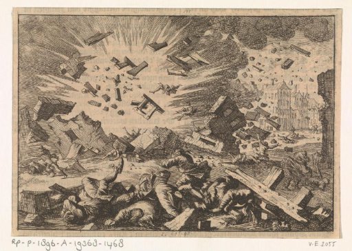 Explosion of the powder tower in Delft, 1654